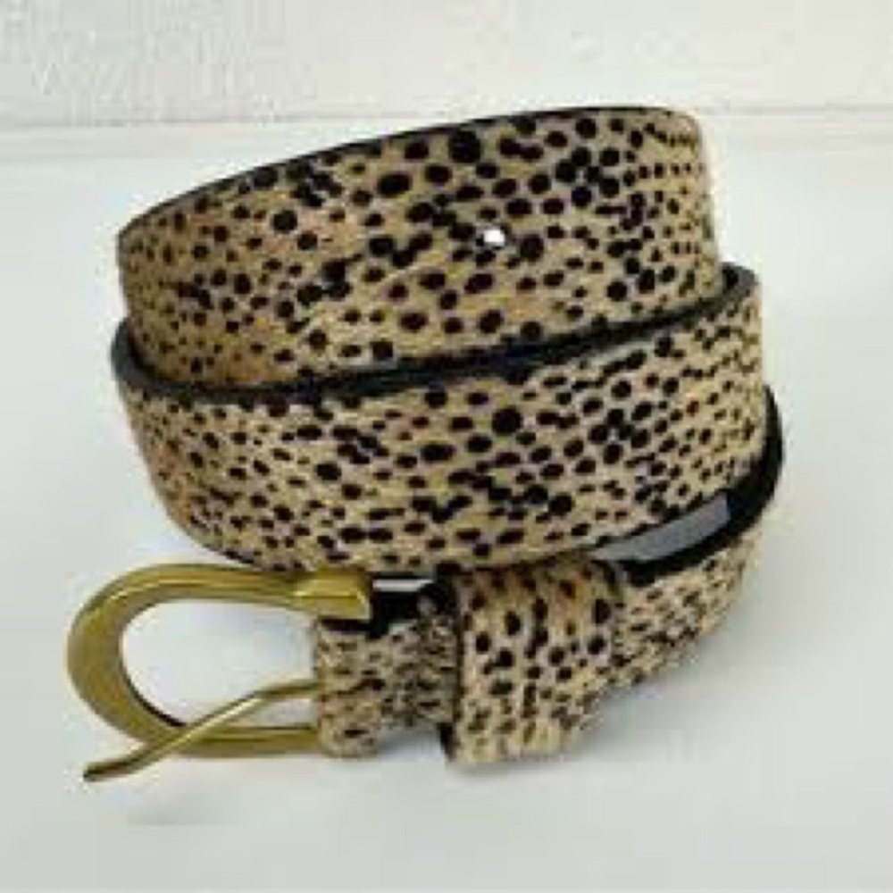 Women’s Size XXL Cheetah Print Belt Faux Calf Skin Animal Print Belt